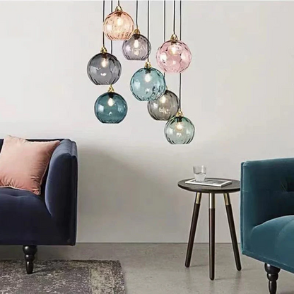 Stylish 3 Light Pendant Lamp - Chrome Cascade