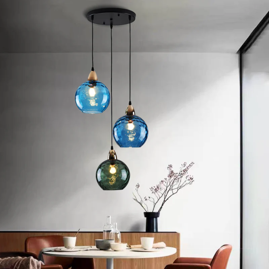 Stylish 3 Light Pendant Lamp - Chrome Cascade