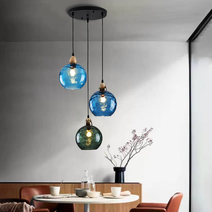 Stylish 3 Light Pendant Lamp - Chrome Cascade