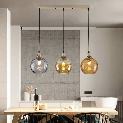 Stylish 3 Light Pendant Lamp - Chrome Cascade