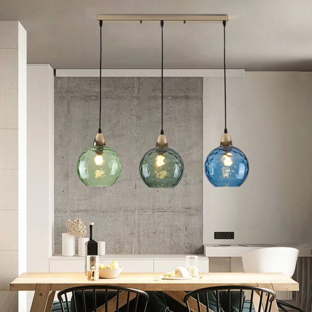 Stylish 3 Light Pendant Lamp - Chrome Cascade