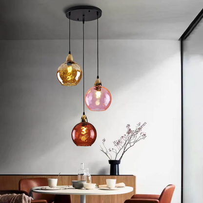 Stylish 3 Light Pendant Lamp - Chrome Cascade