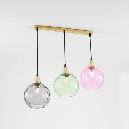 Stylish 3 Light Pendant Lamp - Chrome Cascade