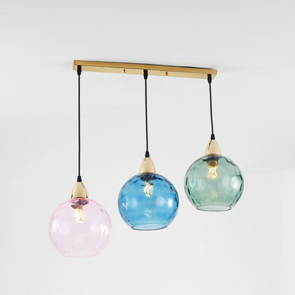Stylish 3 Light Pendant Lamp - Chrome Cascade