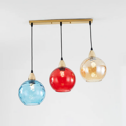 Stylish 3 Light Pendant Lamp - Chrome Cascade