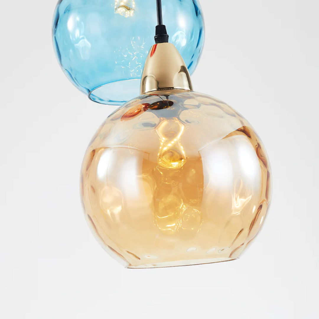 Stylish 3 Light Pendant Lamp - Chrome Cascade