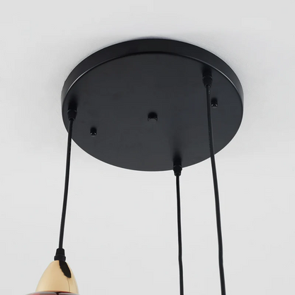 Stylish 3 Light Pendant Lamp - Chrome Cascade