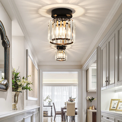 Luxurious Crystal Drop Ceiling Light
