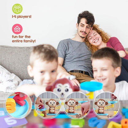 Fun Monkey Math Balance Puzzle