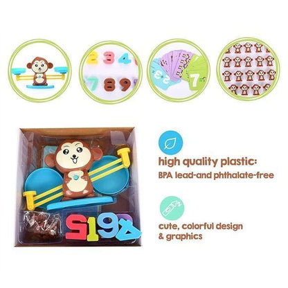 Fun Monkey Math Balance Puzzle