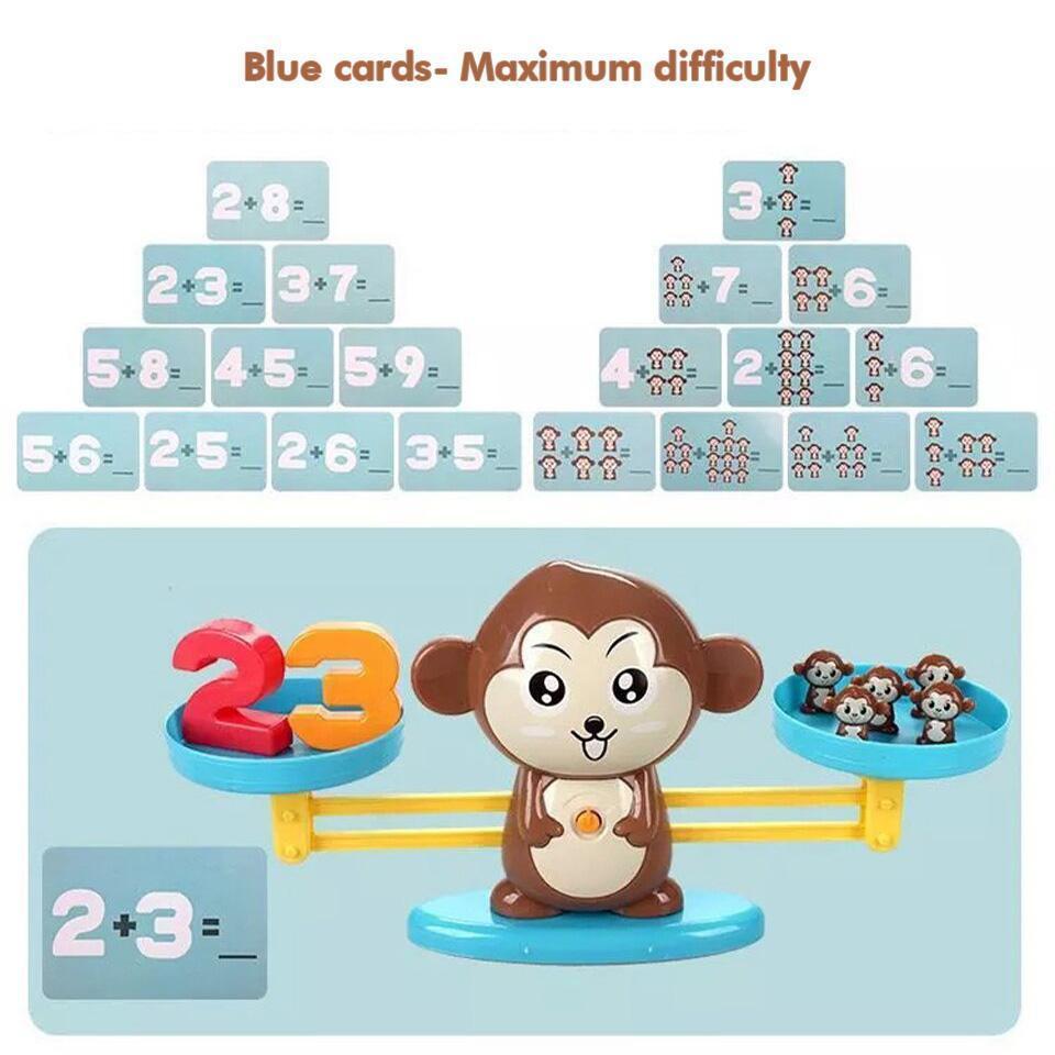 Fun Monkey Math Balance Puzzle