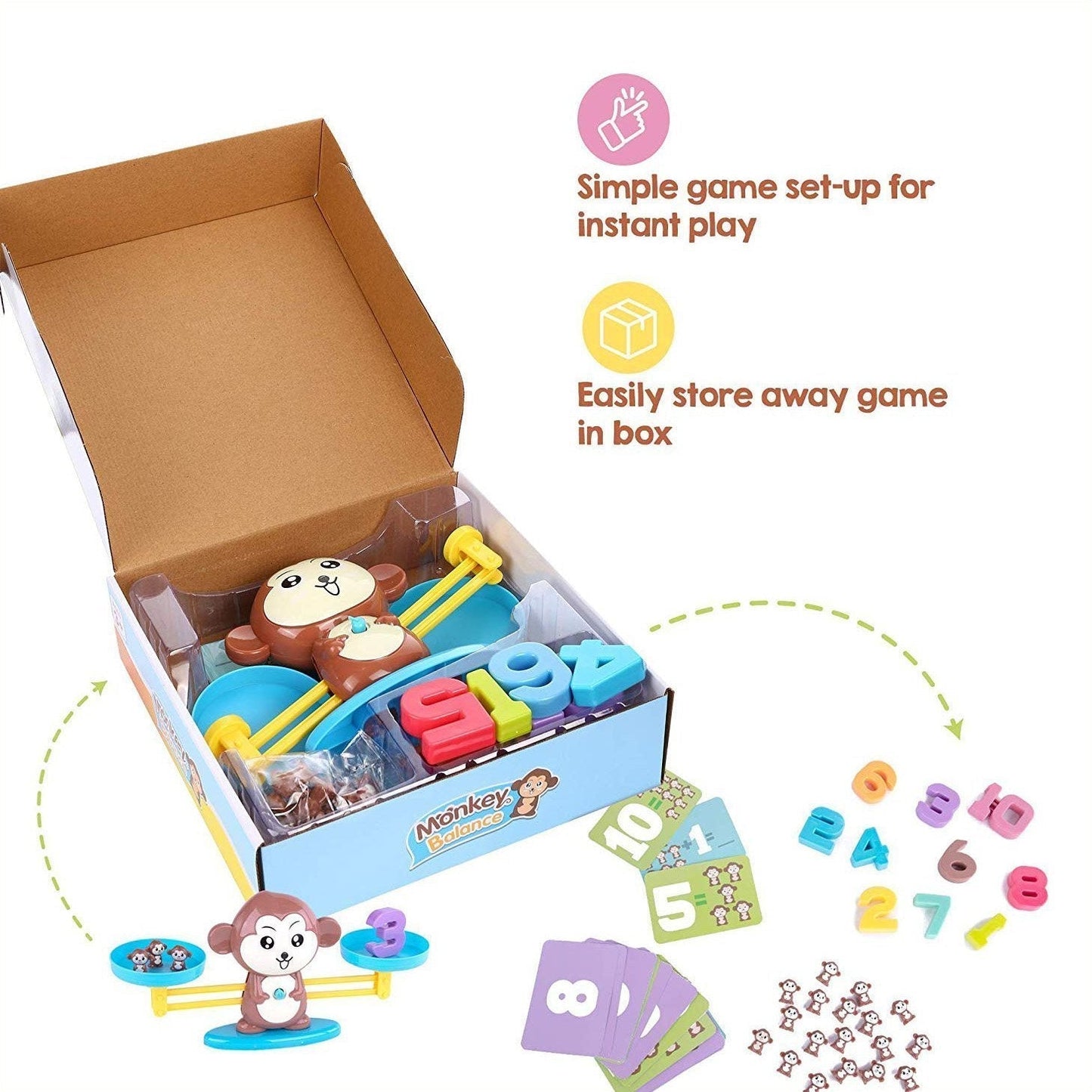 Fun Monkey Math Balance Puzzle