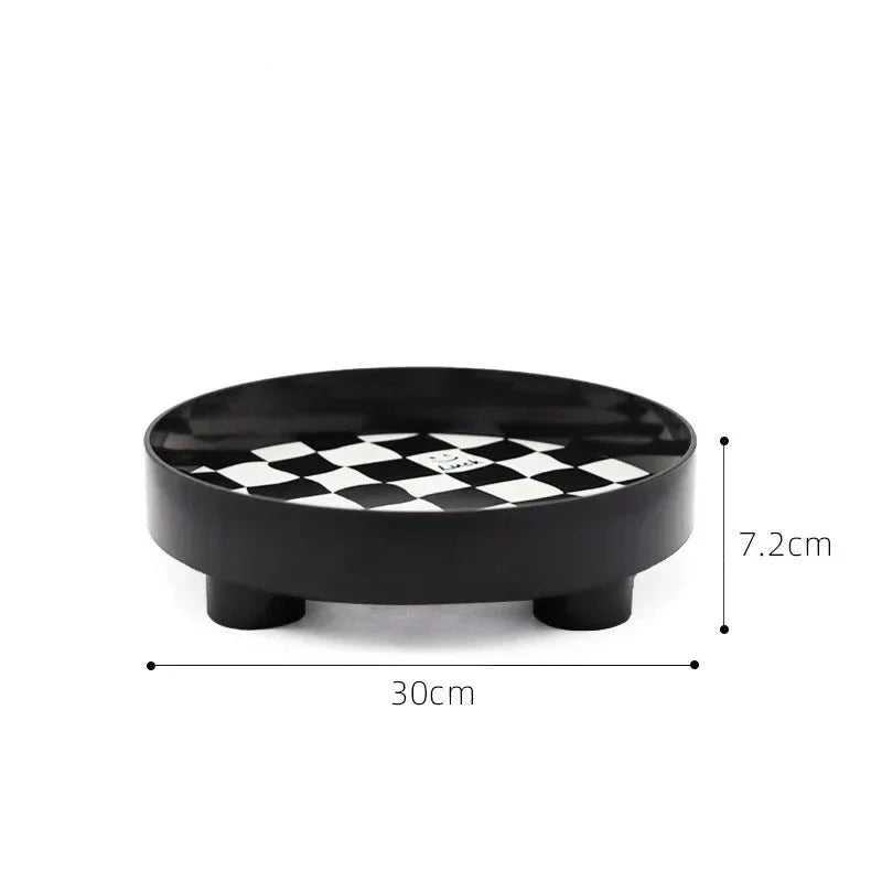 Black and White Chess Board Storage Box