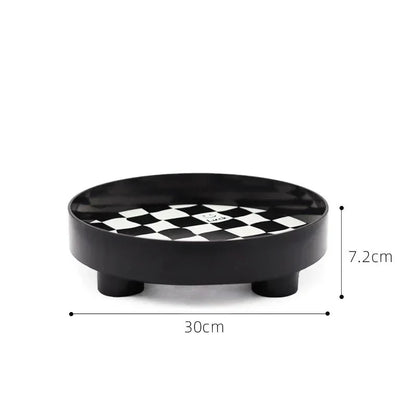 Black and White Chess Board Storage Box