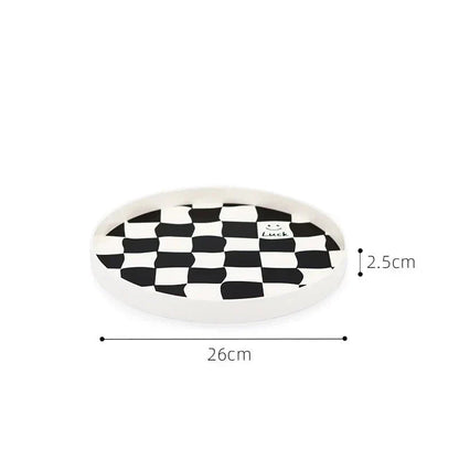 Black and White Chess Board Storage Box