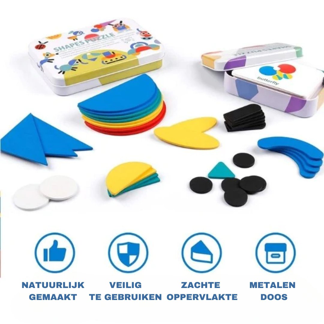 Fun Wooden Shape Puzzle for Kids