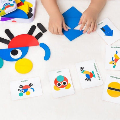 Fun Wooden Shape Puzzle for Kids