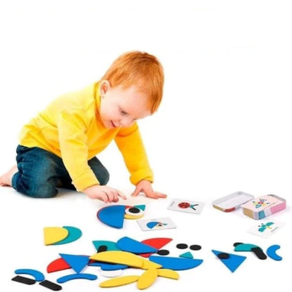 Fun Wooden Shape Puzzle for Kids
