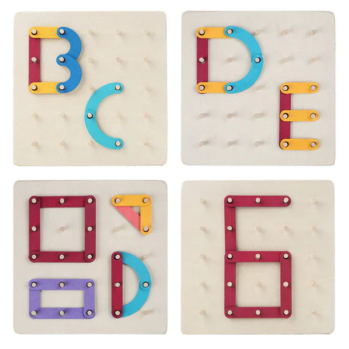 Colorful Wooden Jigsaw Puzzle Board