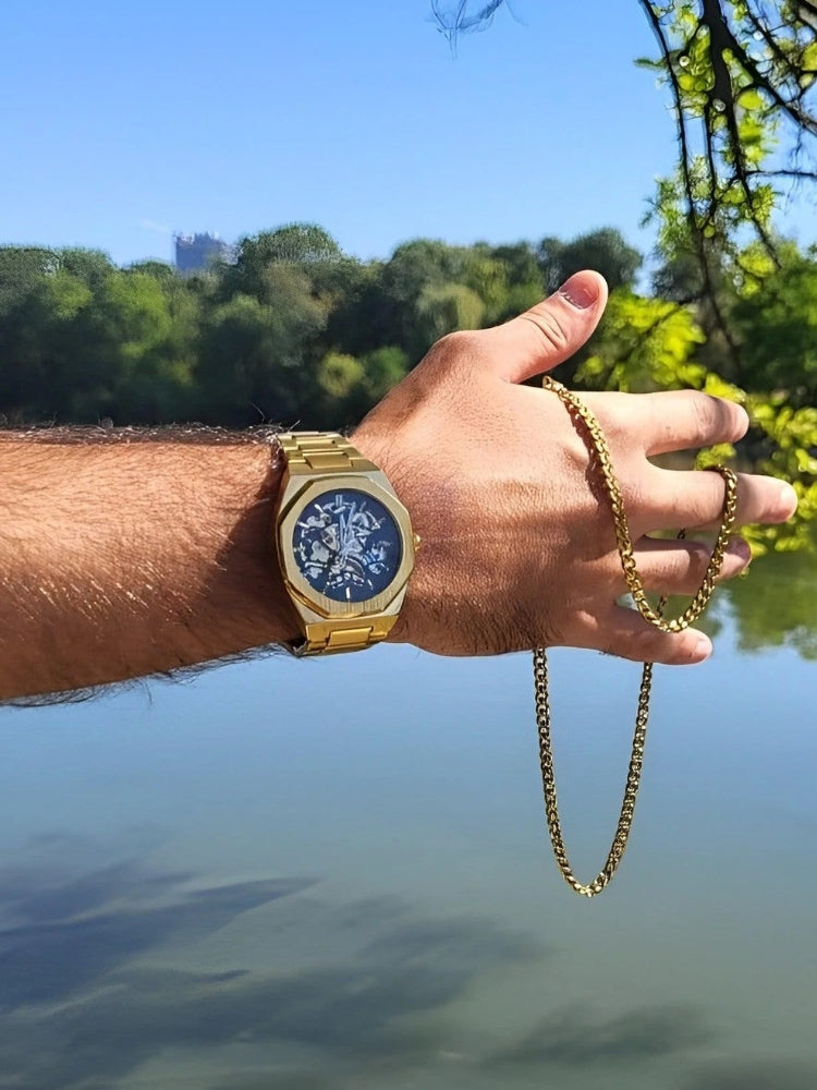Classic Leather Chronograph Watch