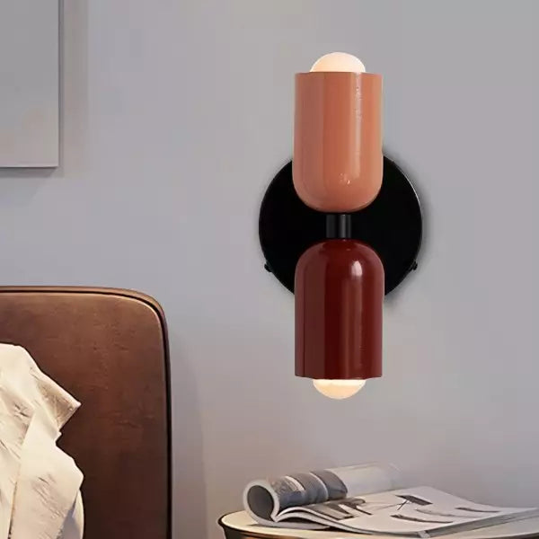 Contemporary Dual Head Wall Lamp