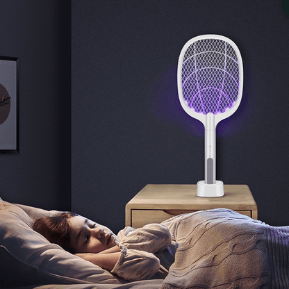 Rechargeable Mosquito Zapper Racket with LED Light
