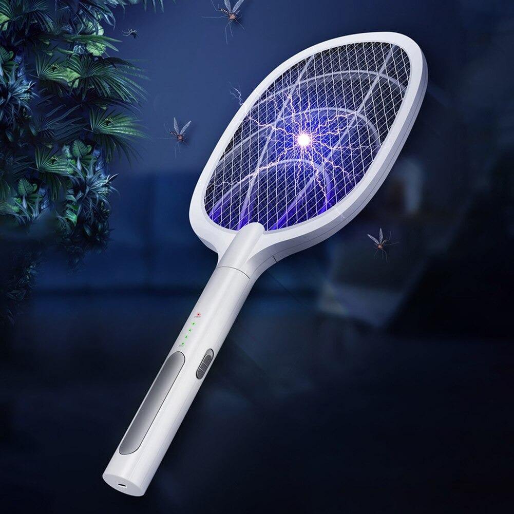 Rechargeable Mosquito Zapper Racket with LED Light