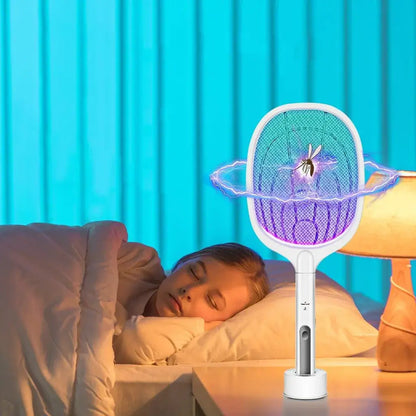 Rechargeable Mosquito Zapper Racket with LED Light