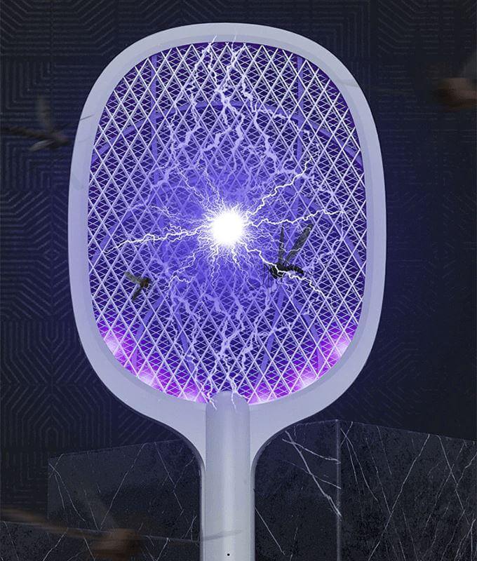 Rechargeable Mosquito Zapper Racket with LED Light