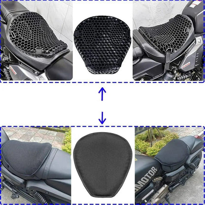 Comfortable Gel Motorcycle Seat Pad with Shock Absorption