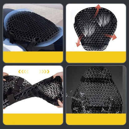Comfortable Gel Motorcycle Seat Pad with Shock Absorption