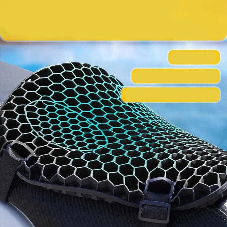 Comfortable Gel Motorcycle Seat Pad with Shock Absorption