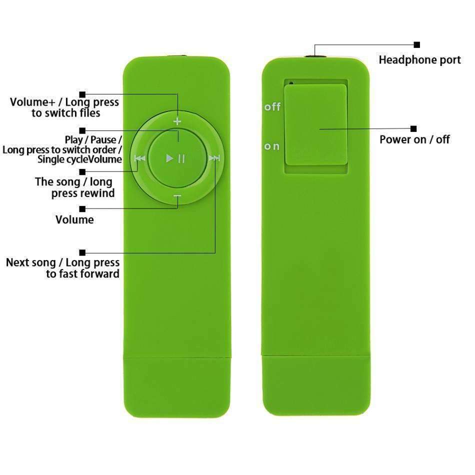 Portable MP3 Music Player with Clear High Quality Sound