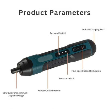 Multi - Functional 3.6V Cordless Electric Screwdriver Set - Electric Screwdriver - Wild Eye Vision