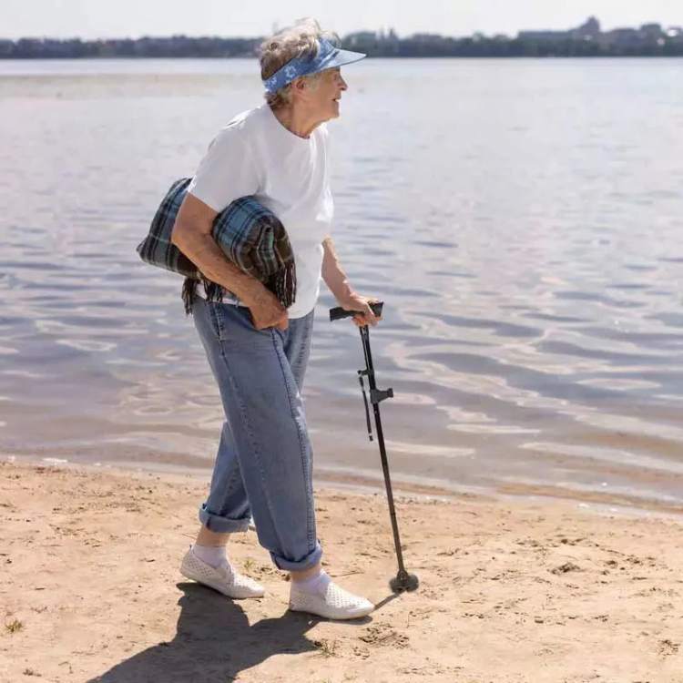 Portable Adjustable LED Walking Stick - Fesara