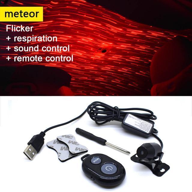 Colorful Night Sky Car Interior Light