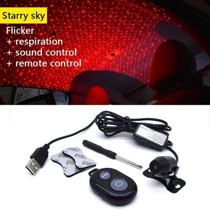 Colorful Night Sky Car Interior Light