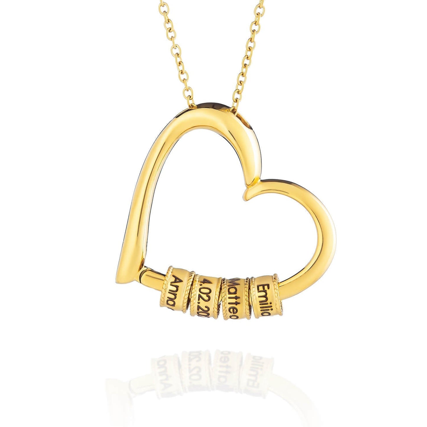 Customizable Heart Shaped Name Necklace