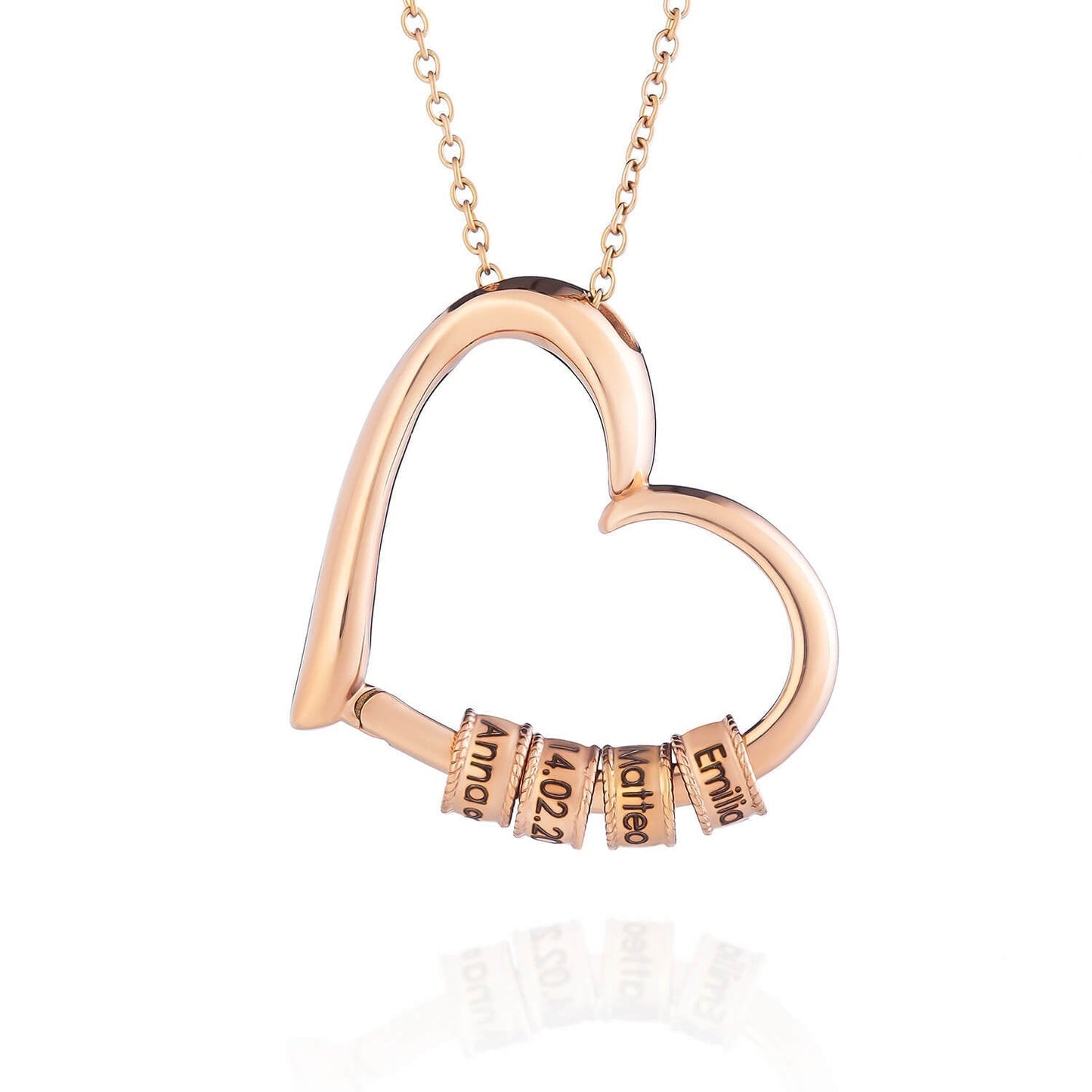 Customizable Heart Shaped Name Necklace