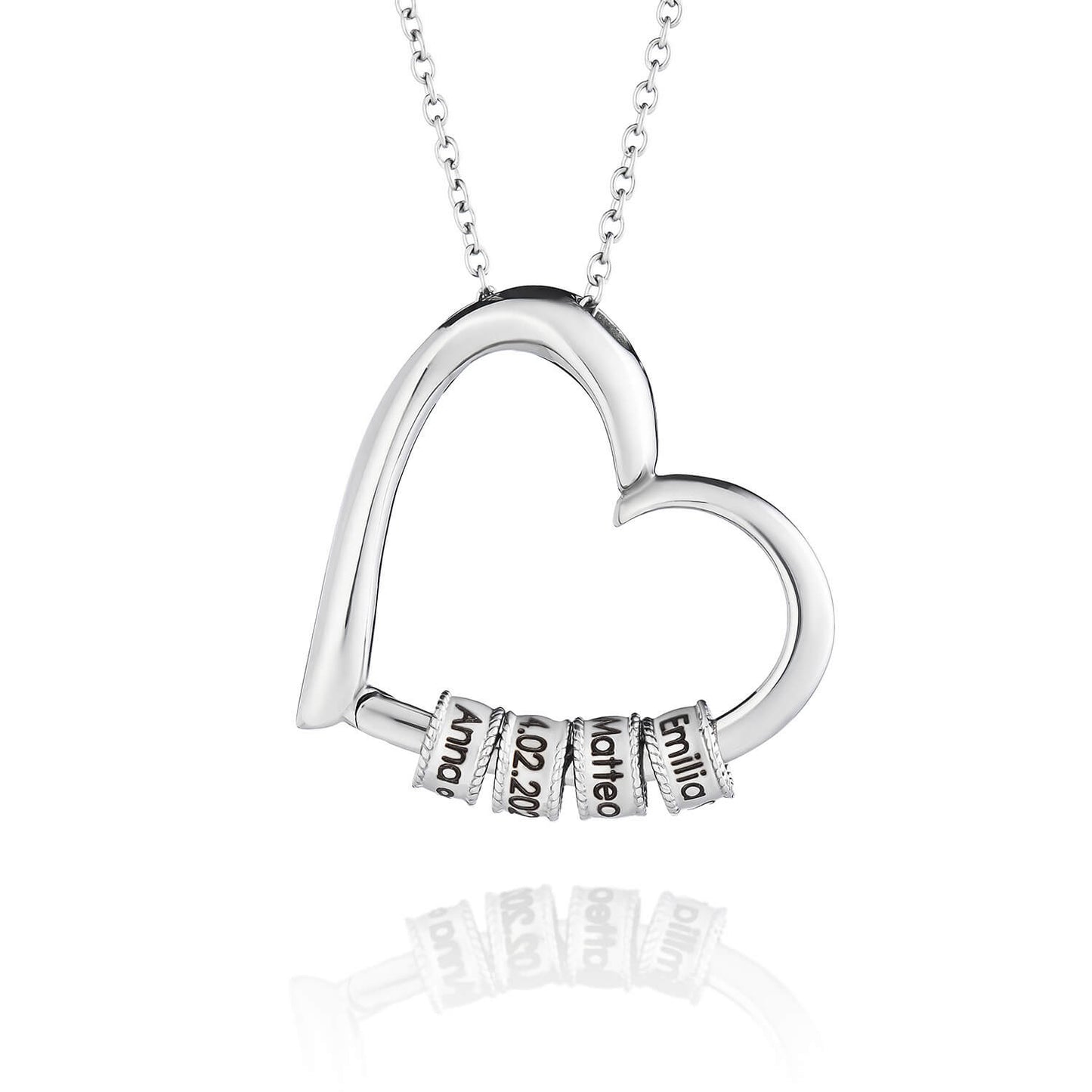 Customizable Heart Shaped Name Necklace