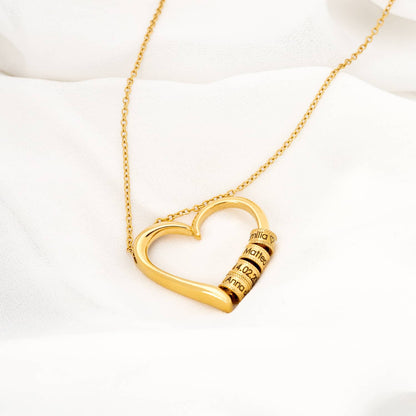 Customizable Heart Shaped Name Necklace