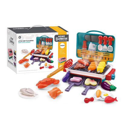 Fun Kids Play Kitchen BBQ Grill with Lights