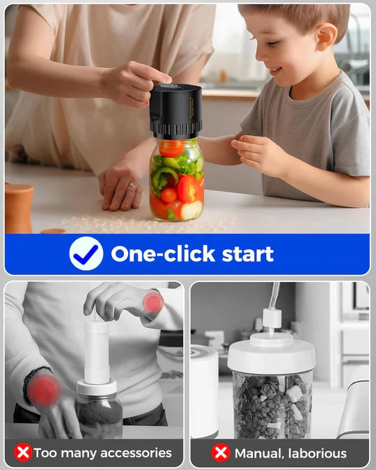 Automatic Food Jar Air Tight Sealer Set