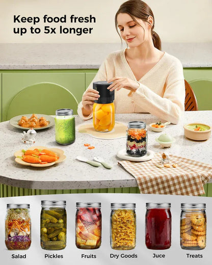 Automatic Food Jar Air Tight Sealer Set