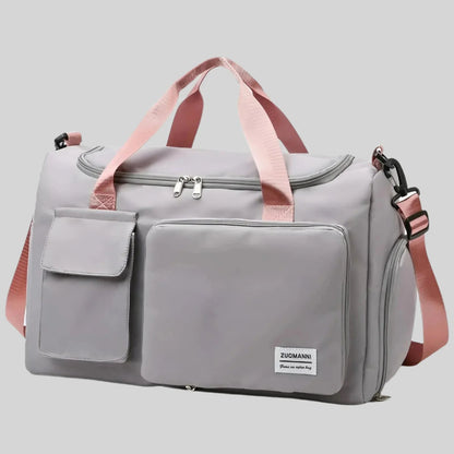 Large Waterproof Sports Duffel Bag with Shoe Pocket