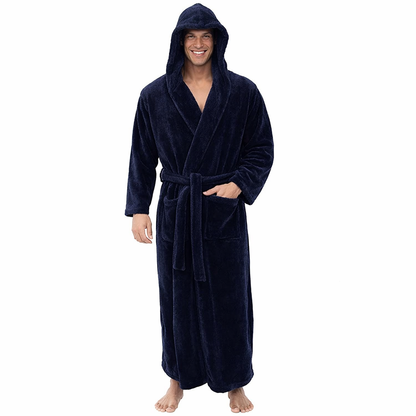 Cozy Men's Fleece Bathrobe