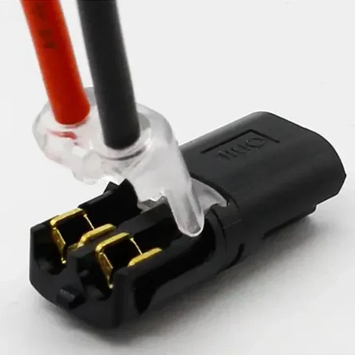 Secure Double Wire Push Connectors with Lock