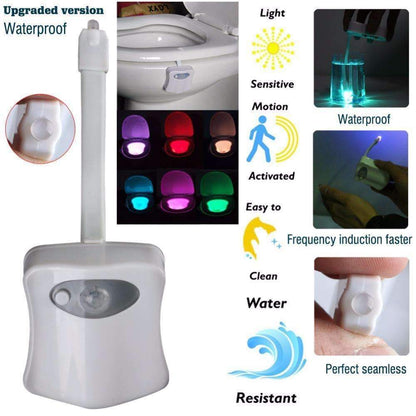 Automatic Toilet Night Light Bowl