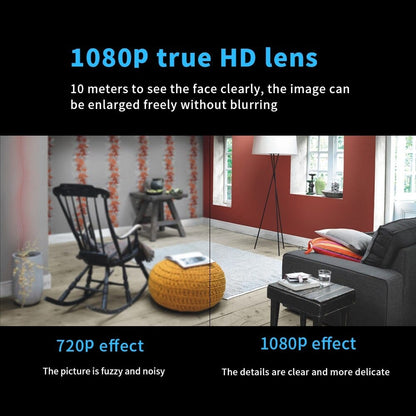 Compact WiFi Security Camera with HD Night Vision