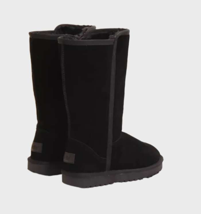Cozy Waterproof Suede Ankle Boots with Side Zip - Fesara